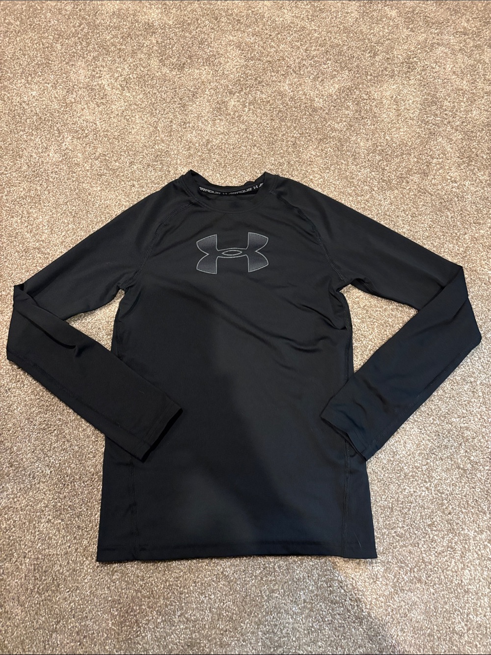 Under Armour Black Long Sleeve Performance Top Boys